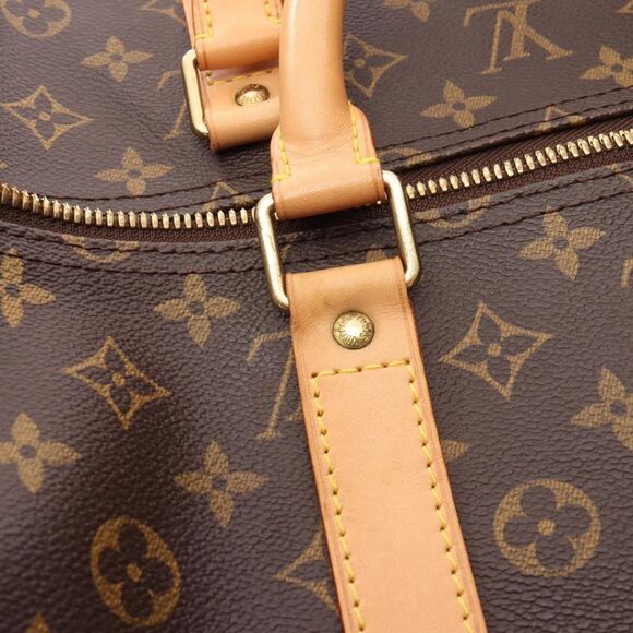 Louis Vuitton Boston Bag Keepall 55 M41424 PVC Coated Canvas Leather Keepall 55 - Picture 10 of 12